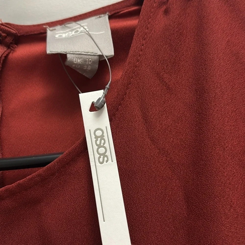 NWT ASOS Elegant Burgundy Red Dress Size 6